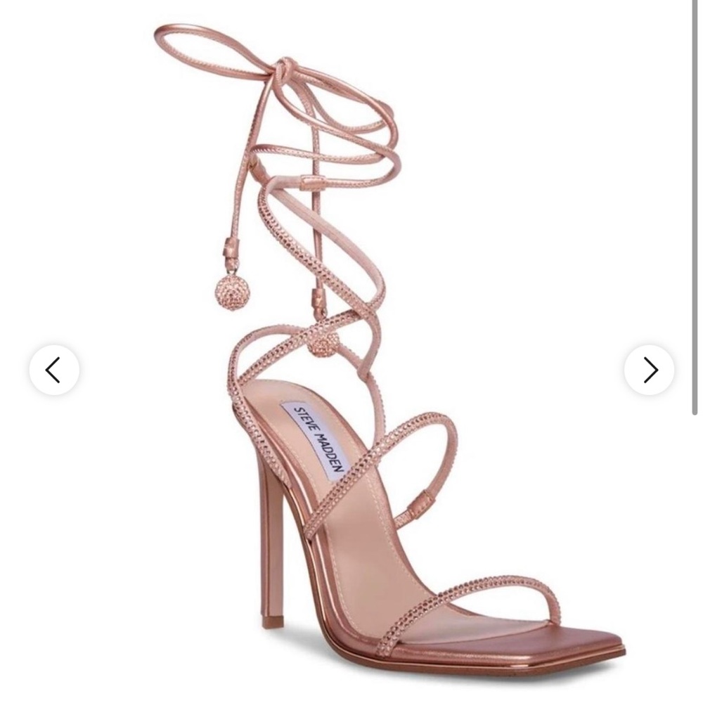 Steve Madden Women's Gold and Pink Sandals, size 8